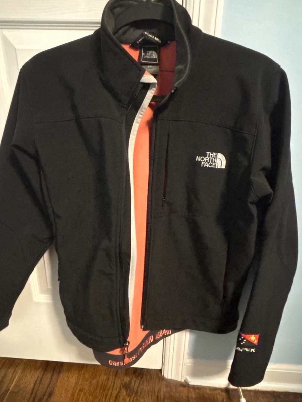 The North Face boy’s Black Softshell Jacket